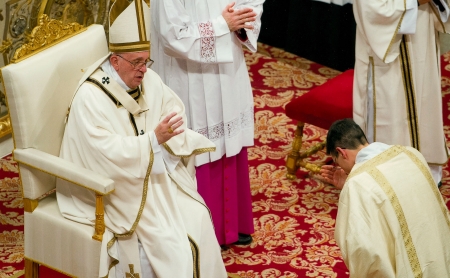 Nochebuena de Miles Christi con el PAPA FRANCISCO 2015